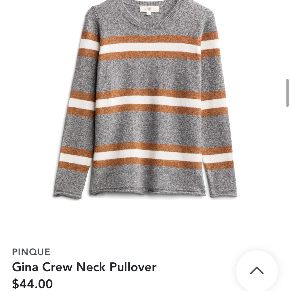 Stitch Fix gray striped sweater - large